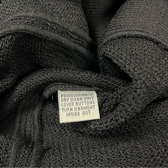 ST. JOHN Evening Santana Knit Blazer Jacket Black Wool Embroidered Beaded Size 2 - Picture 10 of 16